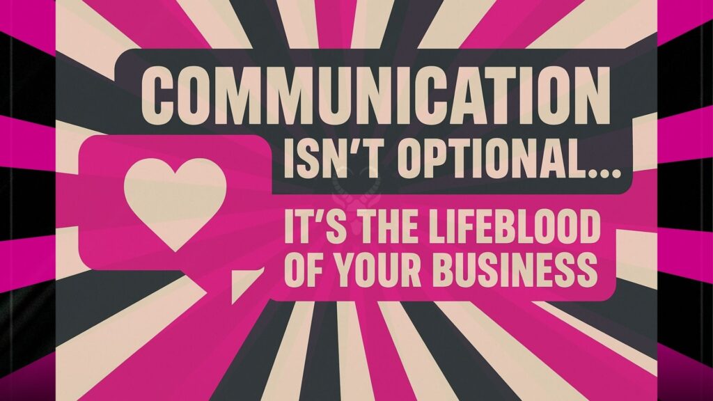 Flat design graphic with bold typography that reads “Chaos Isn’t a Culture — It’s a Warning Sign” in black and hot pink on a dark background.